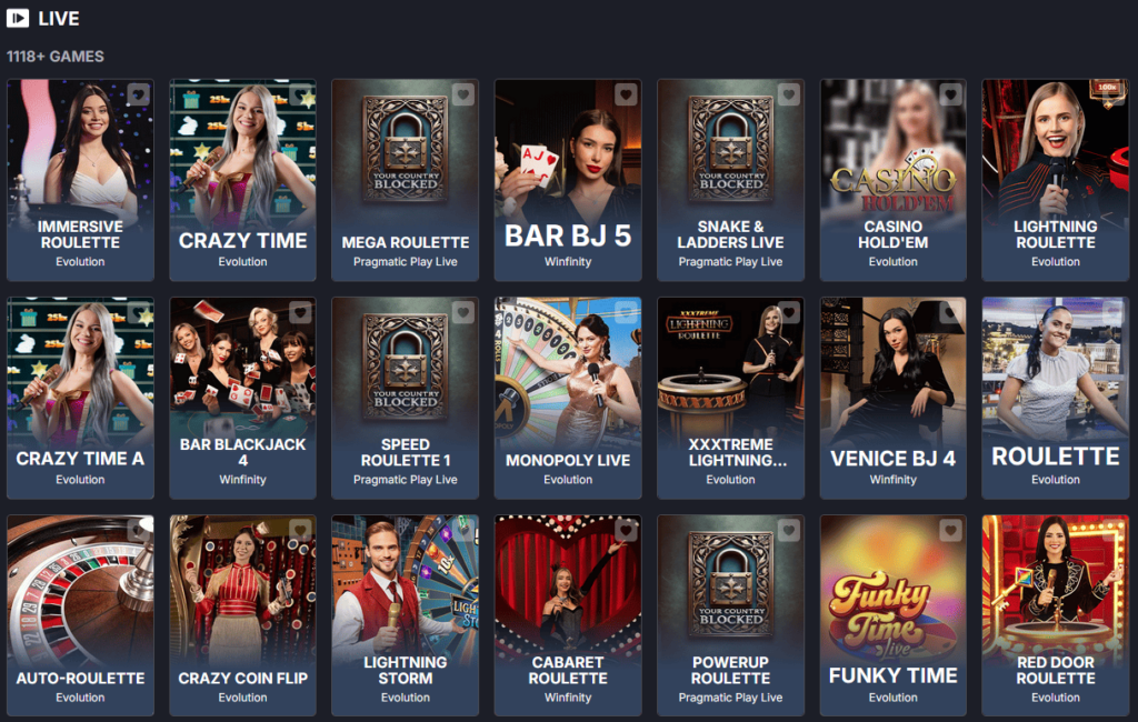 Live Dealer Games Monixbet Casino
