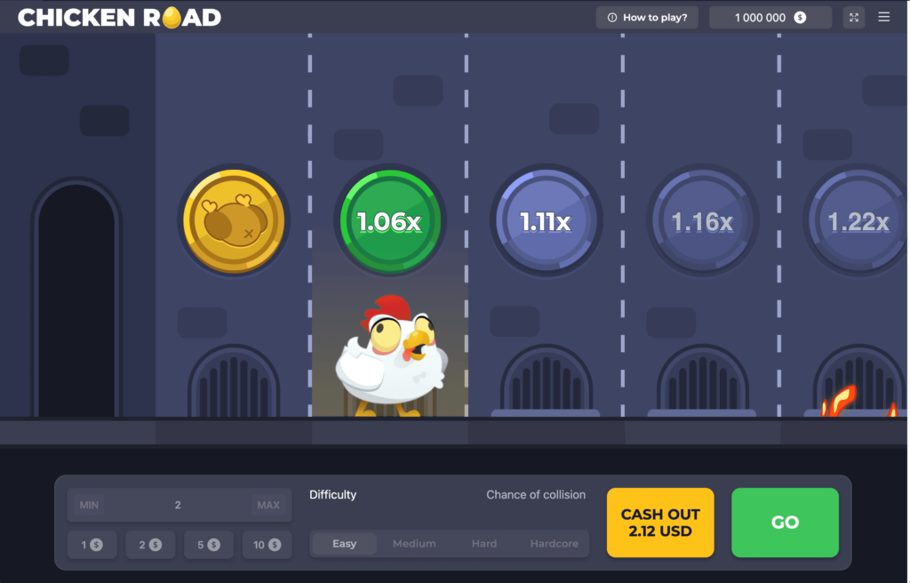 Spielverlauf von Chicken Road bei Spinch Casino