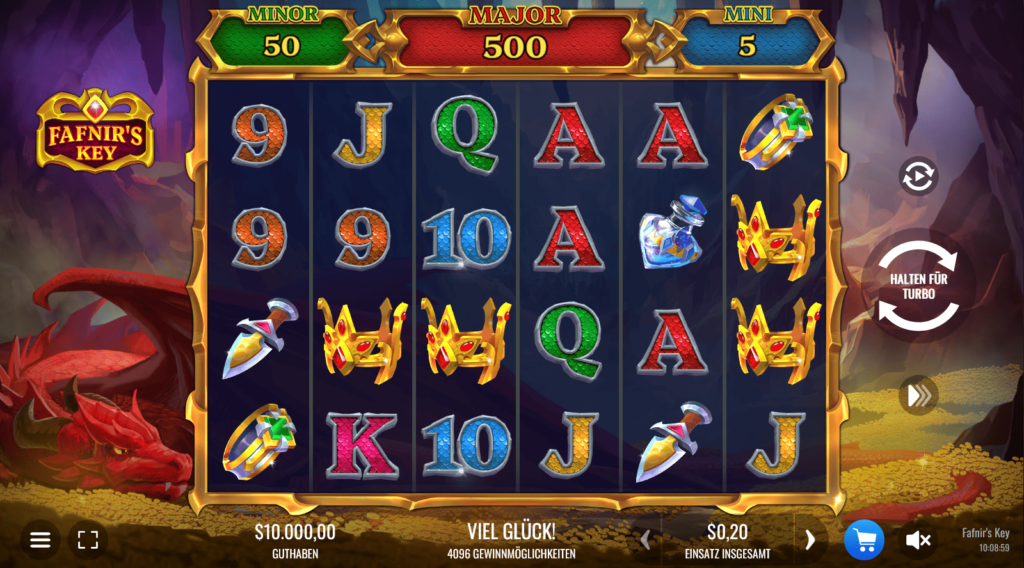 Spielverlauf von Fafnir's Key bei Gunsbet Casino